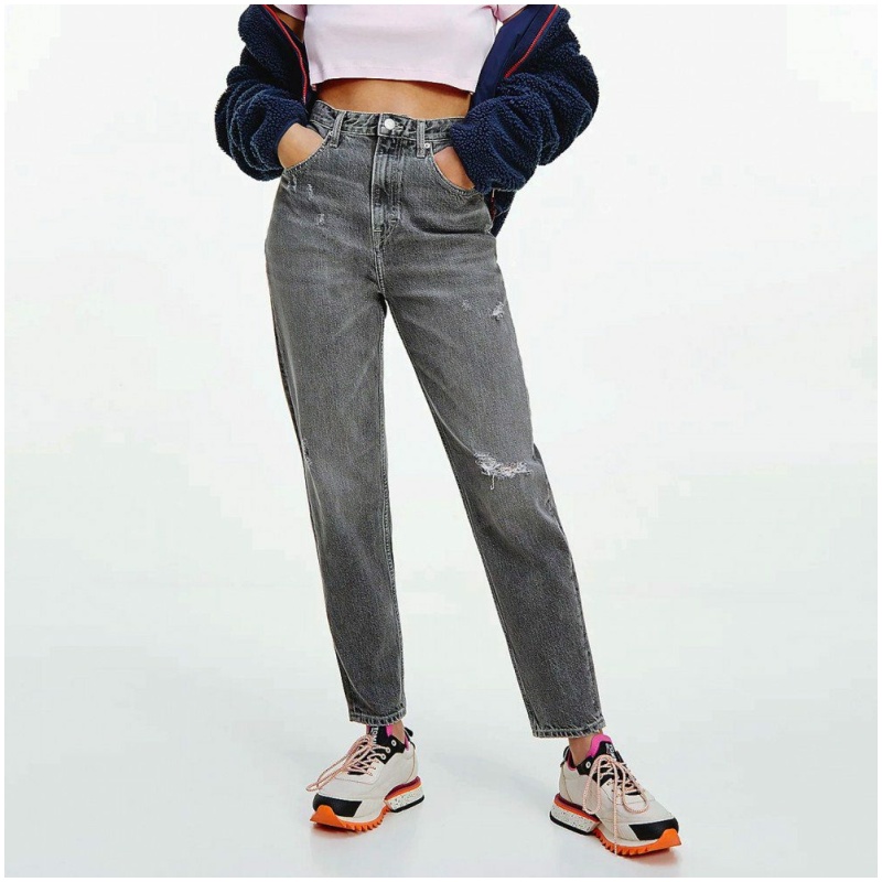 TOMMY JEANS Ψηλόμεσο Γυναικείο Τζίν Παντελόνι Μαύρο 13782