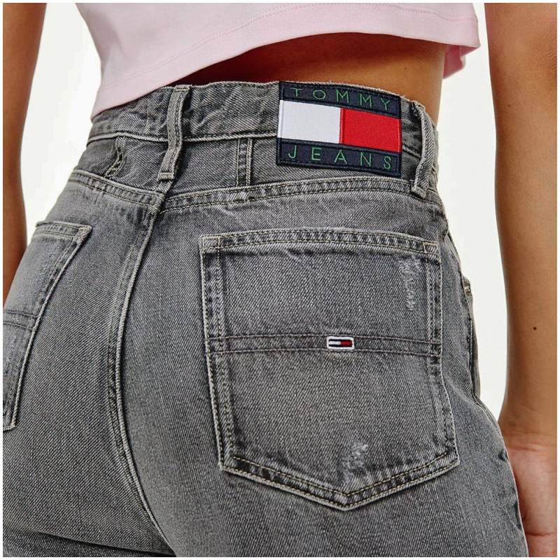 TOMMY JEANS Ψηλόμεσο Γυναικείο Τζίν Παντελόνι Μαύρο