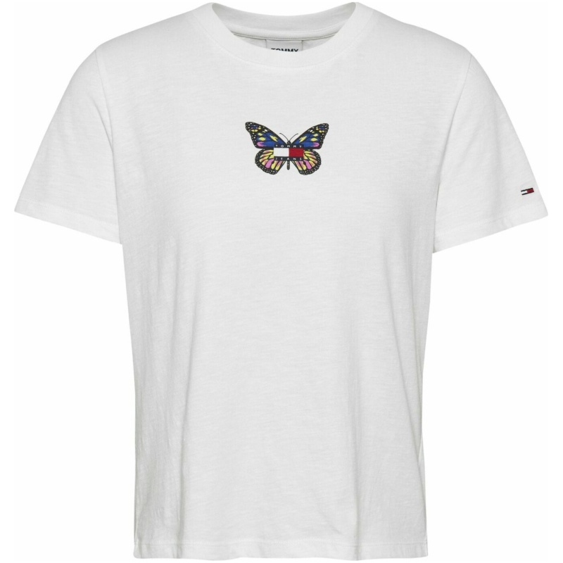 TOMMY JEANS REG C-NECK BADGE BUTTERFLY 112874