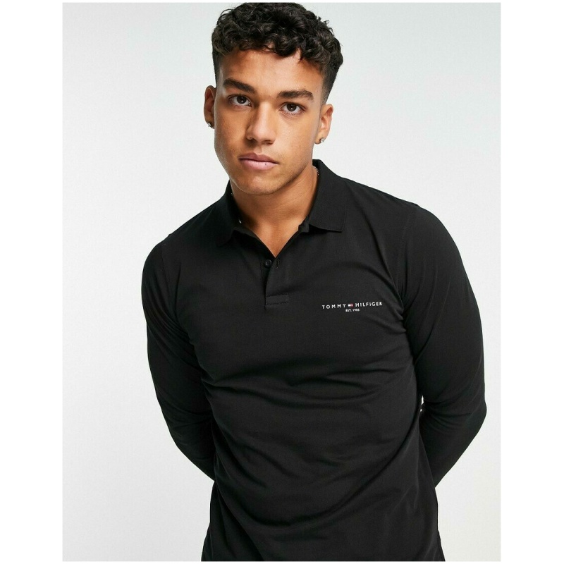 TOMMY HILFIGER CLEAN JERSEY SLIM LS POLO 110762