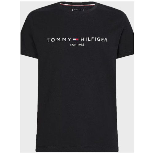 TOMMY HILFIGER Ανδρικό t-shirt μαύρο με λογότυπο 132704