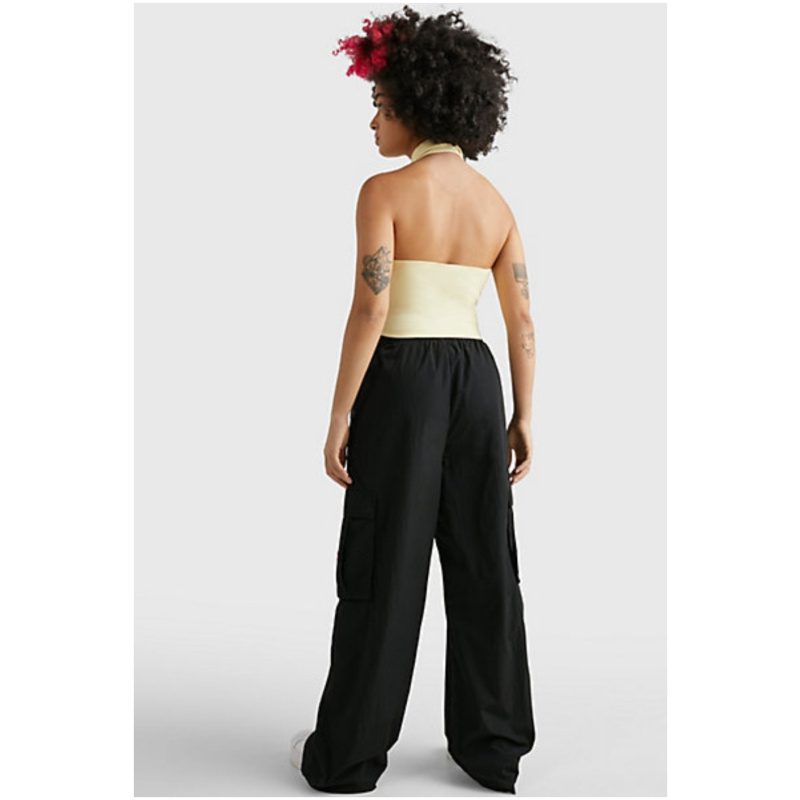 TOMMY JEANS Sleeveless Zip-Thru halter neck polo 152203