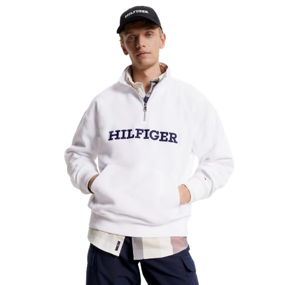 TOMMY HILFIGER Monotype embro mock neck - Menzies Clothing Online Store