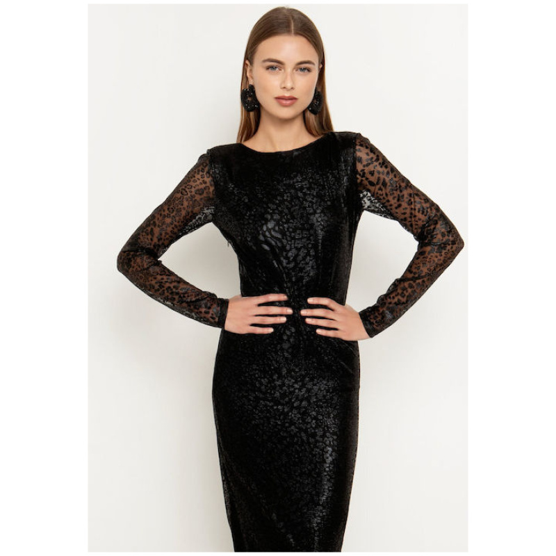 TOI&MOI Animal print φόρεμα από τούλι