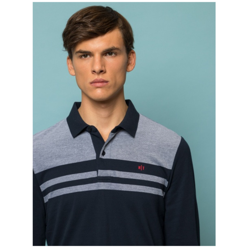 HEAVY TOOLS Calahari long sleeve polo