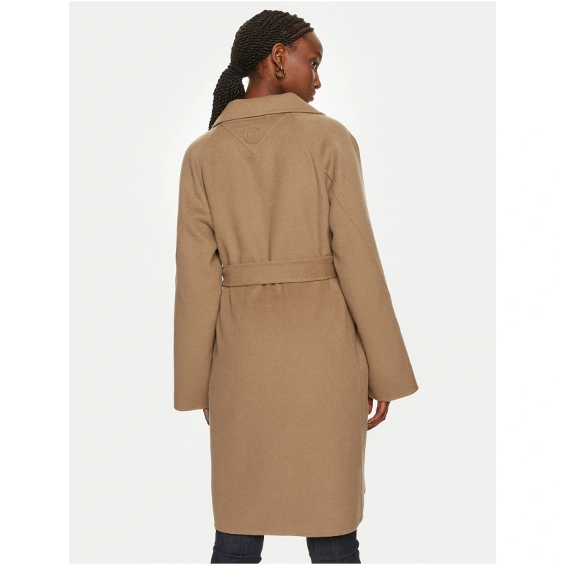 TOMMY HILFIGER Reg wool belted coat
