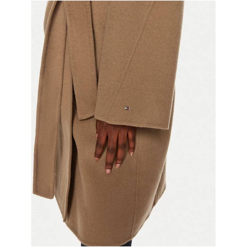 TOMMY HILFIGER Reg wool belted coat
