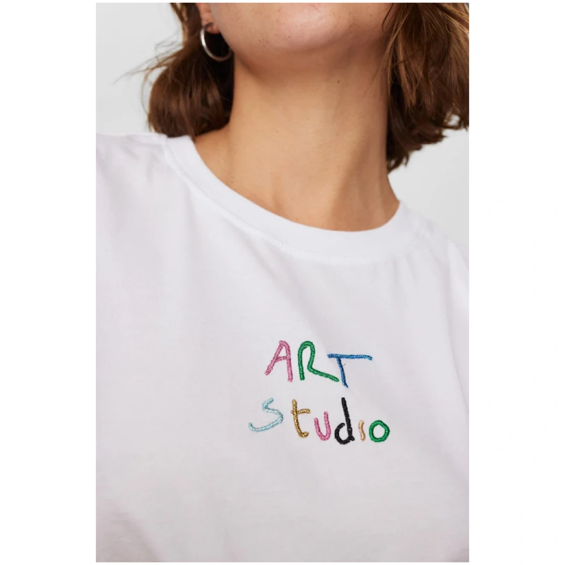 NUMPH Nuart λευκό t-shirt