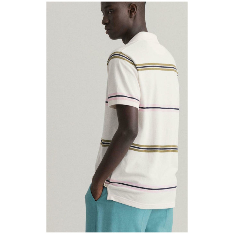 GANT MAN NARROW STRIPE PIQUE RUGGER