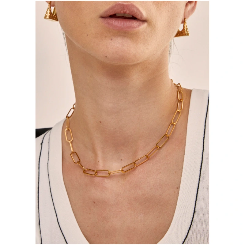 NALI Thin chain necklace gold LNCL0028 NALI