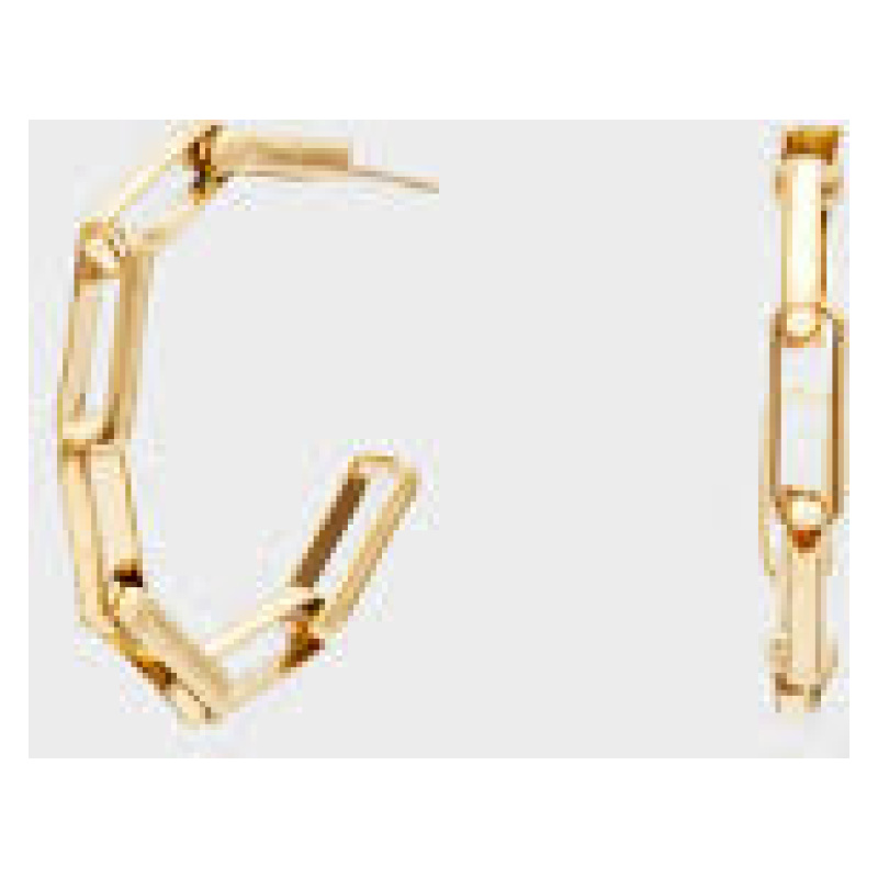 NALI Chain hoop earrings gold
