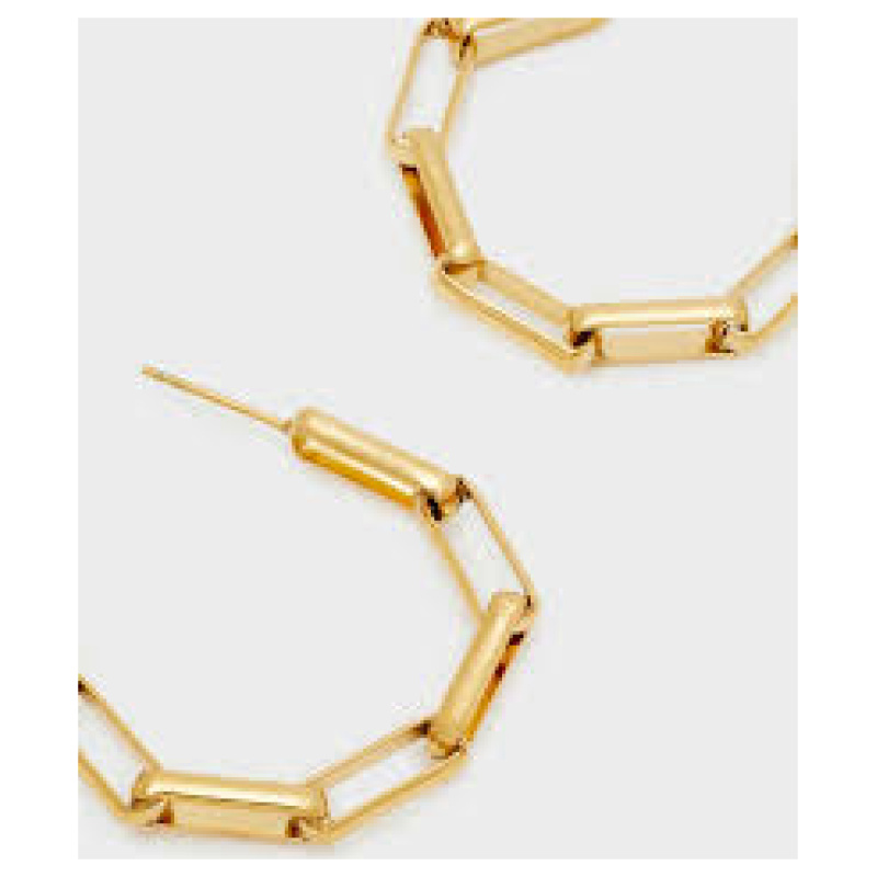 NALI Chain hoop earrings gold