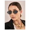 NALI Chunky chain necklace black dots