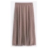 TOMMY HILFIGER Ruffle sunray pleated long skirt