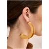 NALI Oversize curved earrings gold