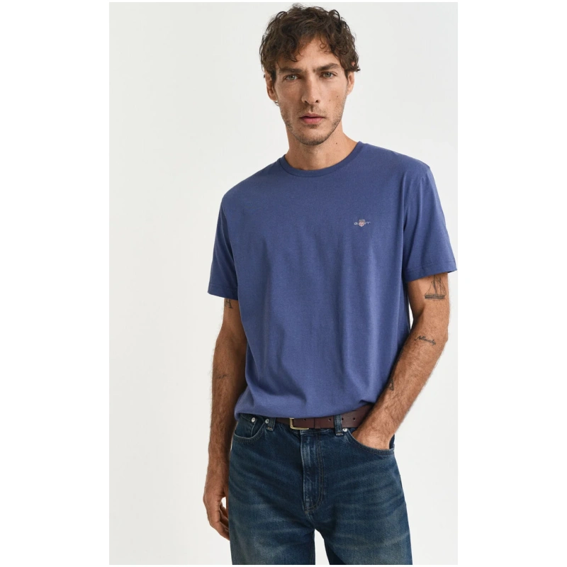 GANT Ανδρικό t-shirt dusty navy 2003184 714 GANT