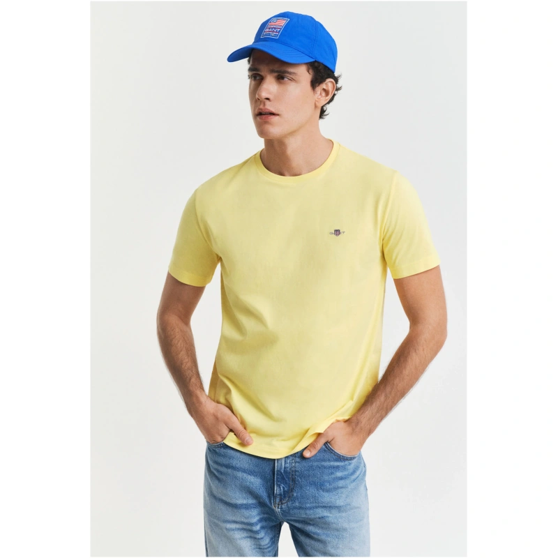 GANT Ανδρικό t-shirt κίτρινο