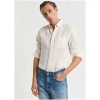 GANT Regular fit garment-gyed linen shirt