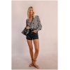 MOLLY BRACKEN Wide denim shorts