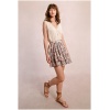 MOLLY BRACKEN Ruffled printed mini skirt