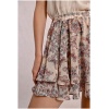 MOLLY BRACKEN Ruffled printed mini skirt