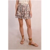 MOLLY BRACKEN Ruffled printed mini skirt