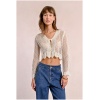 MOLLY BRACKEN Fine knit vest, tieable