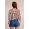 MOLLY BRACKEN Printed and semi-transparent blouse