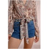 MOLLY BRACKEN Printed and semi-transparent blouse