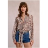 MOLLY BRACKEN Printed and semi-transparent blouse