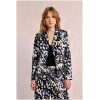 MOLLY BRACKEN Short printed blazer