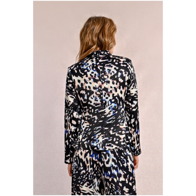 MOLLY BRACKEN Short printed blazer