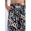 MOLLY BRACKEN Straight, wide-leg pants with print