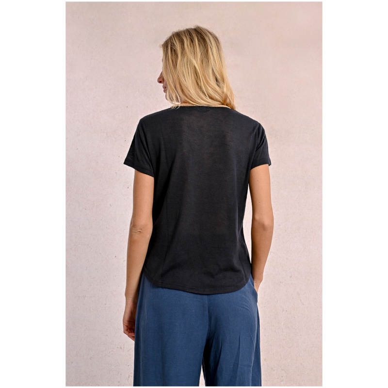 MOLLY BRACKEN Flowy V-neck T-shirt
