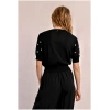 MOLLY BRACKEN Crop cardigan, heart pattern