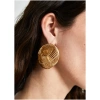 NALI VORTEX OVERSIZE EARRINGS GOLD