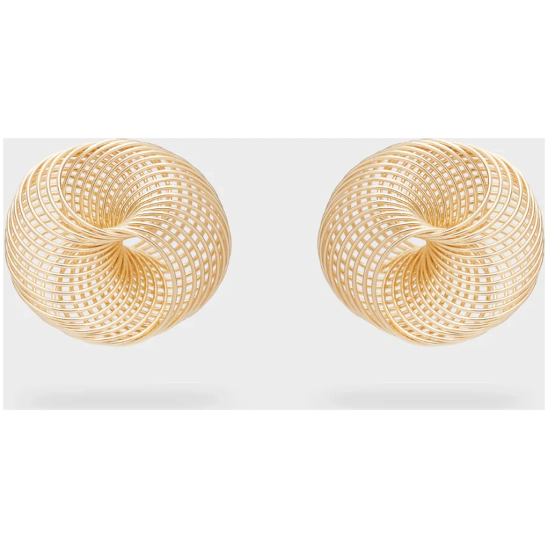 NALI VORTEX OVERSIZE EARRINGS GOLD