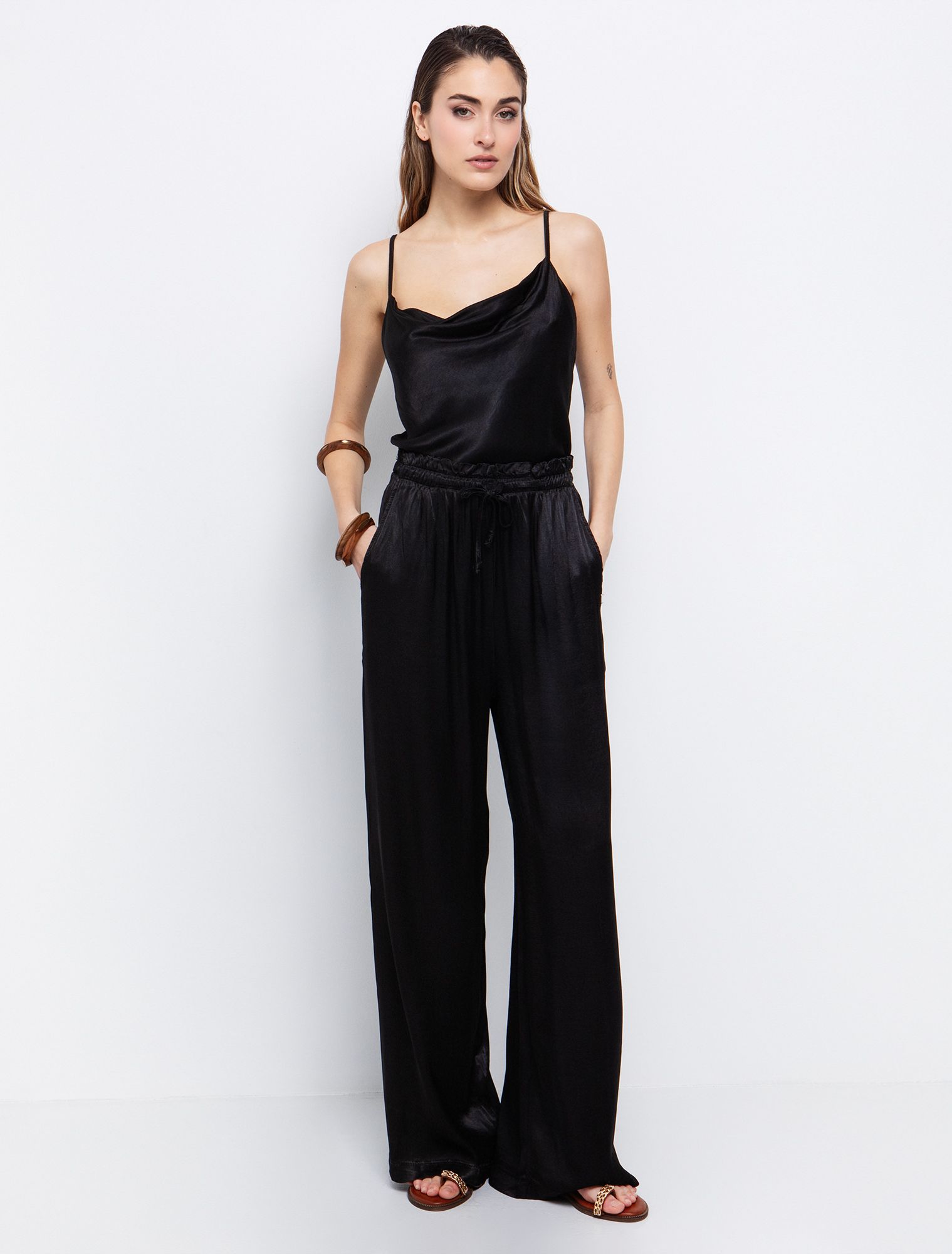 TOI MOI Satin-look trousers