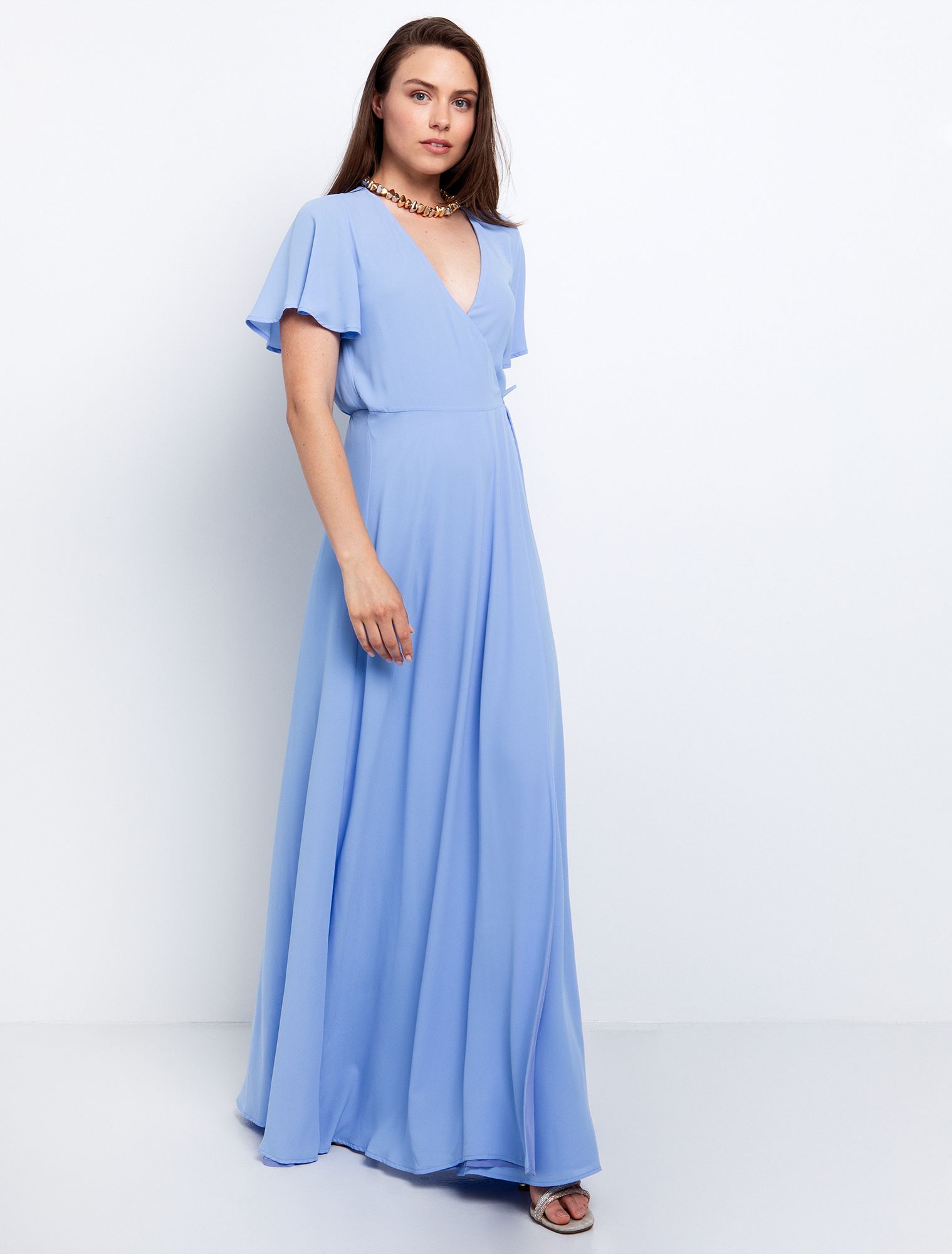 TOI MOI Maxi dress with a wrap style