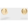 NALI APRIL ROUND LOBE EARRINGS S.STEEL
