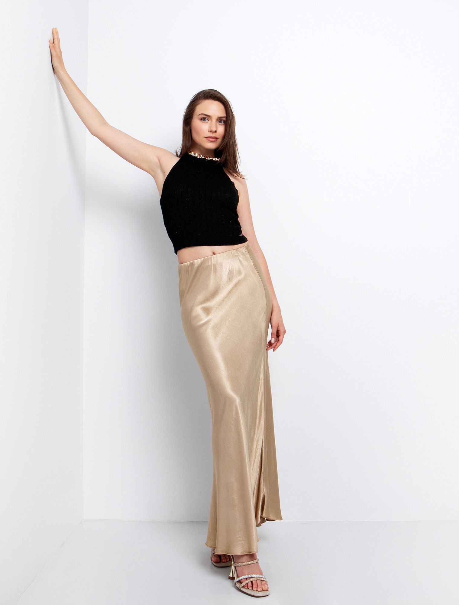 TOI MOI Rib top with metallic thread