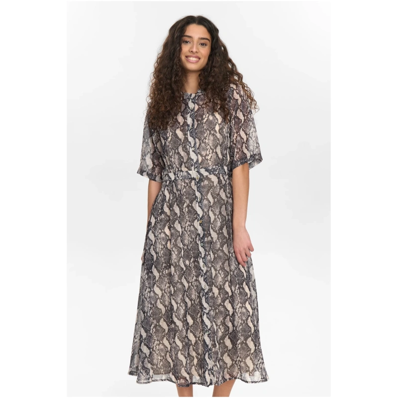 NUMPH NUKYNDALL SS DRESS - Gray Morn 705542 9000 NUMPH