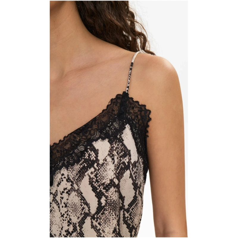 NUMPH NUVICTORIA STRAP TOP - Gray Morn