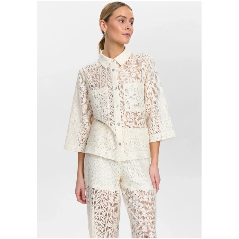 NUMPH NUWICKI SHIRT - Cloud Dancer