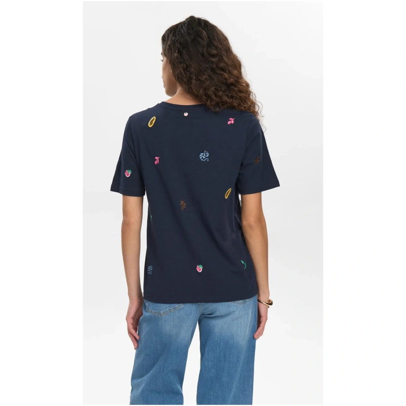 NUMPH NUZOEY T-SHIRT - GOTS - Dark Sapphire