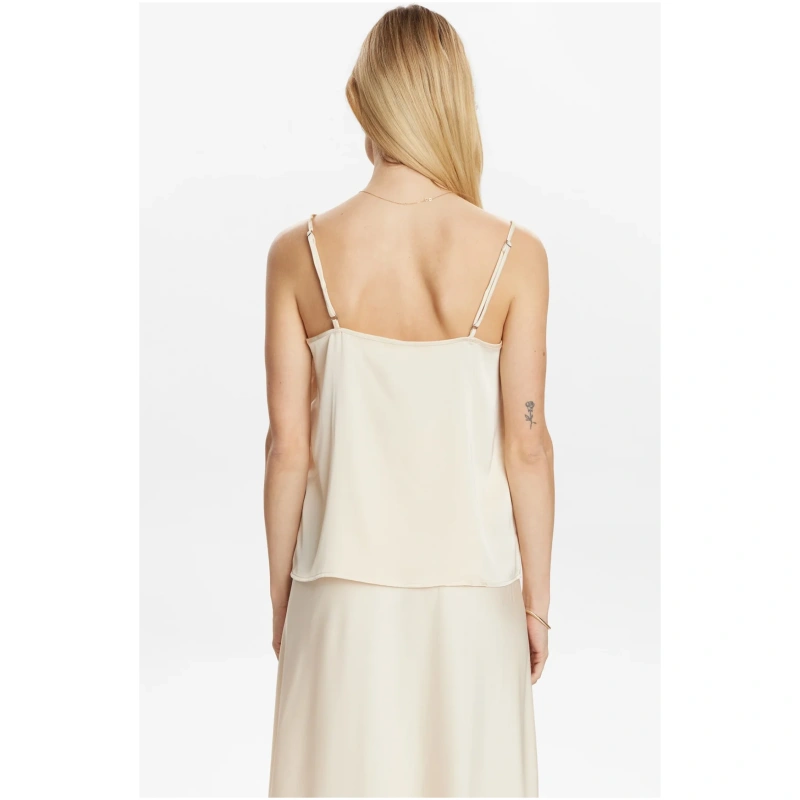 NUMPH NUEVERY STRAP TOP - Ecru