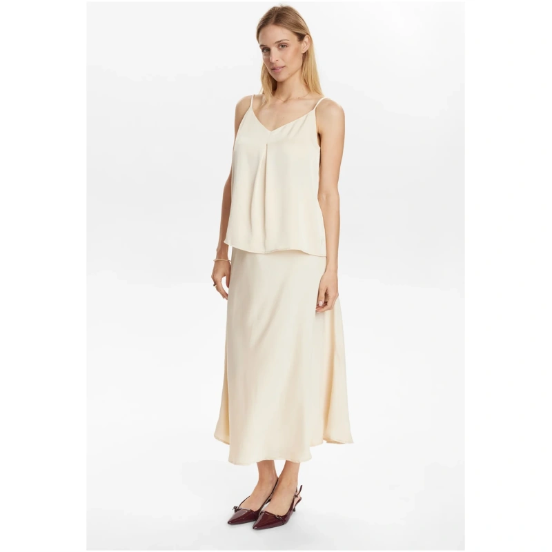 NUMPH NUEVERY STRAP TOP - Ecru