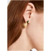 NALI ALYA EARRINGS GOLD+ DROP STONE