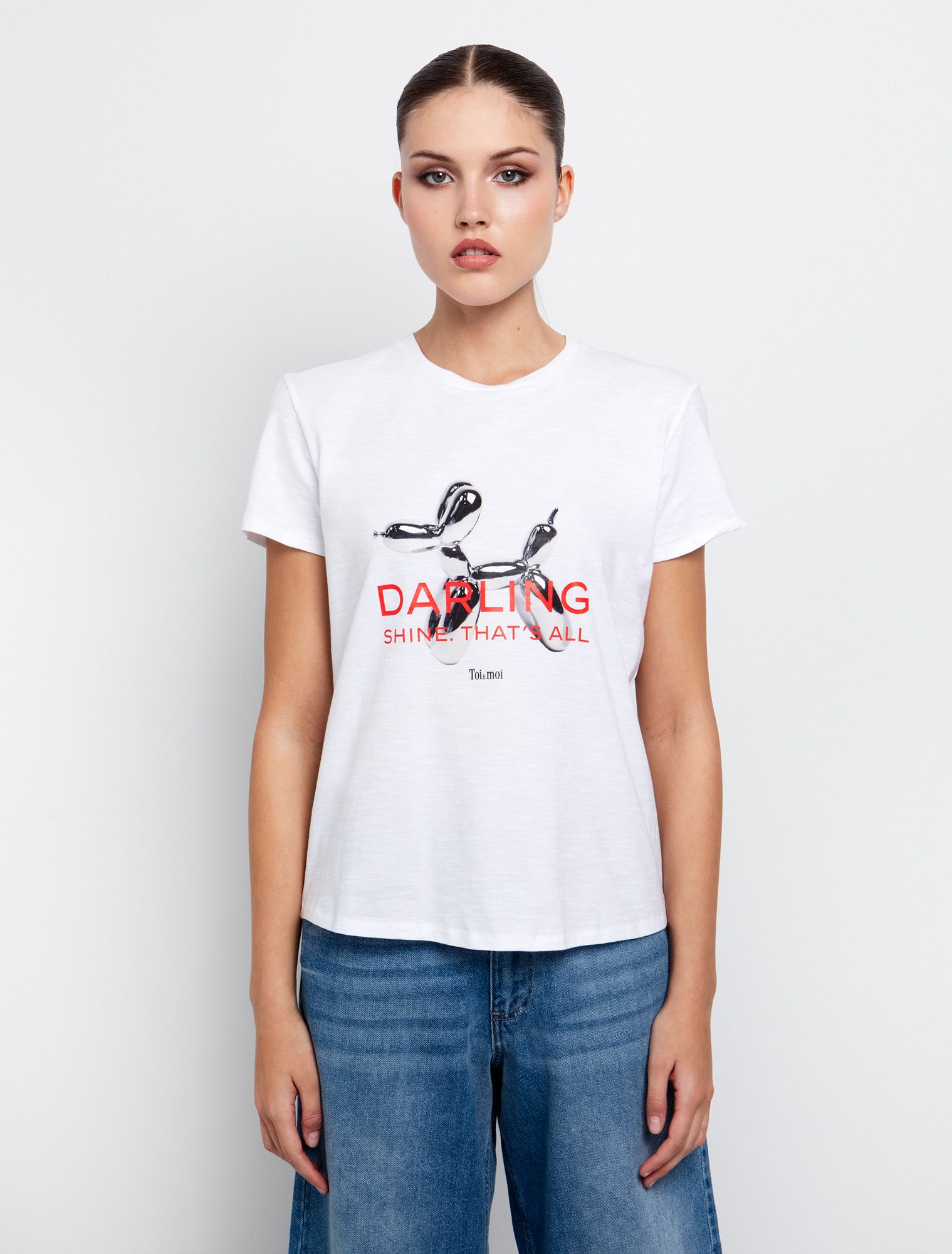 TOI MOI T-shirt with slogan & print