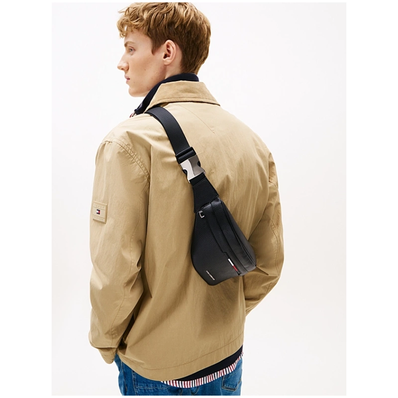 TOMMY HILFIGER Metal Logo Pebble Grain Bum Bag